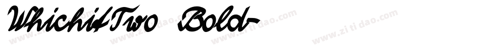 WhichitTwo Bold字体转换